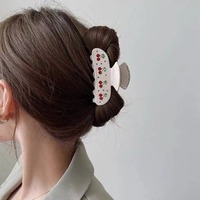 Pince à cheveux en acétate, nouveau design, ornée de strass, pince à cheveux de luxe en acétate pour cheveux épais, vente en gros, petit MOQ 12 pièces