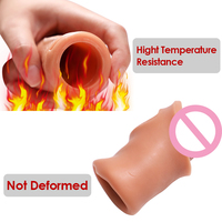 Funda de Silicona Gruesa y Lavable para Agrandamiento del Pene, Condón Potente para Sexo Masculino