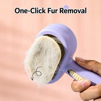 Peigne double face sans rinçage pour enlever les poils, outil de toilettage 2-en-1 pour chats et chiens, élimination des poils lâches