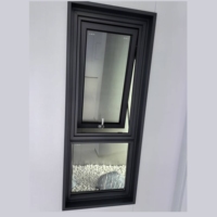 AS2047 double auvent en aluminium à persienne en verre trempé standard fenêtres portes pour salle de bain australie auvent de fenêtre conception graphique