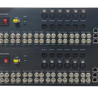 Convertisseur/Extendeur de signal pathologique audio Ethernet double LC à fibre optique 12G SDI 14 canaux SDI en entrée, 2 canaux 12G SDI 4K en sortie