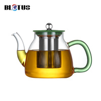Théière marocaine et thé fleuri ensemble cadeau 34oz tasse à thé en verre Borosilicate service à thé en verre haute résistance service à thé en verre