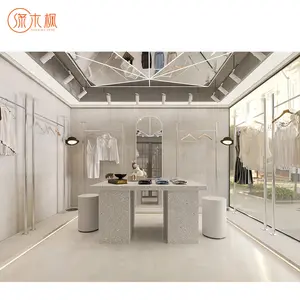 Opulent Showcase Wall Mounted Retail Clothing Store Display Artisanal Craftsmanship Clothing Display Booth Factory Direct Sale