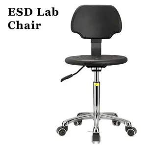 Laboratory Chairs Esd Lab Chair PU Foam Anti-static Backrest Dust-free Workshop Laboratory Can Be Lifted And Rotate