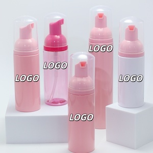 30ml 50ml Empty Facial Foaming Pink God Plastic Lash Shampoo <b>Bottles</b> Eyelash Extension Soap Foam Pump Cleanser Set Foam <b>Bottle</b> - Product Image 1