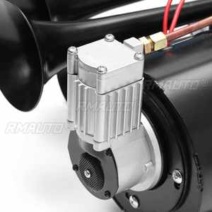 Kit de Bocinas para Auto, 4 Trompetas, Sonido Fuerte y Potente, 12V 150dB, Compresor de Aire de 170 PSI, Sistema Completo para Autos, Camionetas y Autocaravanas - Product Image 4