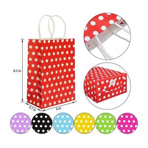 Bolsas de Papel Kraft con Asas para Regalos, Diseño de Puntos Pequeños, Ecológicas y Duraderas, con Logotipo Personalizado - Product Image 2
