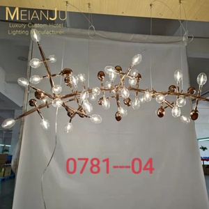 Lustre en <span class=keywords><strong>verre</strong></span> <span class=keywords><strong>fumé</strong></span> en forme d'oeuf de qualité supérieure <span class=keywords><strong>lampe</strong></span> de plafond suspendue multicolore personnalisable pour l'éclairage de l'hôtel - Product Image 2