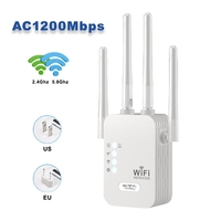 Mini amplificateur de Signal d'extension Wifi Booster Wifi 1200Mbps répéteur Wifi avec prise Us /au/eu/ Uk