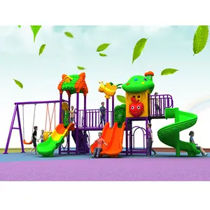 Park children climbing games slide commercial outdoor playground equipment China