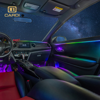 Éclairage intérieur de voiture K6 'CARDI' LED avec garniture argentée magique Nouvelle lumière ambiante 12V Compatible avec les accessoires de modèles de voiture 98%