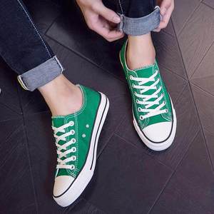 รองเท้าผ้าใบผู้ชายแบบหุ้มข้อและไม่หุ้มข้อ สไตล์เกาหลี คลาสสิก สำหรับคู่รัก นักเรียน พื้นยาง ระบายอากาศได้ดี - Product Image 5
