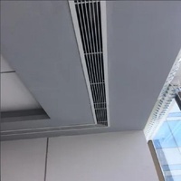 Diffuseur d'air linéaire en aluminium moderne et industriel sur mesure, durable et réglable pour projets de ventilation de plafond et de mur