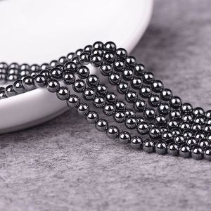 Good Quality Natural Hematite Non <strong>Magnet</strong> Smooth Round <strong>Beads</strong> - Product Image 5