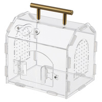 Boîte d'élevage rectangulaire transparente en acrylique magnétique OEM pour insectes, crabes ermites et reptiles