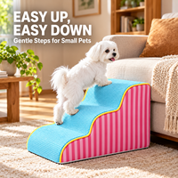 Großhandel Waschbare Hundetreppe Haustierstufen für Bett Sofa Rutschfeste Schaumstofframpe mit Abnehmbarem Bezug für Hunde Katzen Welpen