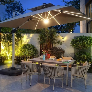 [Usine ZUOAN d'origine de Foshan] Parasols de plage en aluminium Parasols de soleil <span class=keywords><strong>Parasol</strong></span> cantilever <span class=keywords><strong>3x4m</strong></span> Banque d'alimentation solaire USB Lumière - Product Image 6