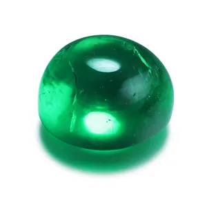0.1ct-10ct Oval Emerald Green Gem Stones Cabochon Colombian Emerald For Fine Jewelry Making