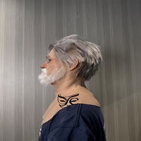 Masque en silicone réaliste fait main avec cheveux et barbe pour hommes, caractéristiques faciales naturelles, masques complets réalistes, vente en gros