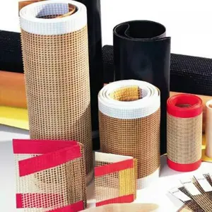 Textile printing & dyeing PTFE coated open mesh fiberglass belt