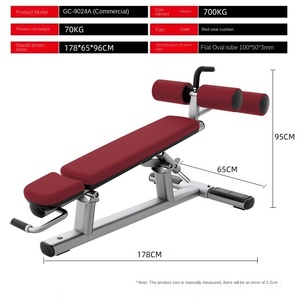 Appareil d'entraînement abdominal commercial réglable pour hommes, multifonctionnel, avec plaque métallique pour exercices <span class=keywords><strong>de</strong></span> sit-ups et réduction du ventre <span class=keywords><strong>de</strong></span> bière - Product Image 4