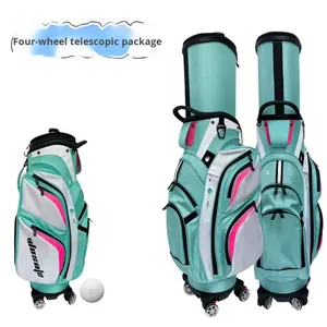 Factory Direct Supply Multi-Functional Retractable Carry Four-Wheel <b>Golf</b> Bag Waterproof Synthetic Leather Wear-Resistant Adults - Product Image 5