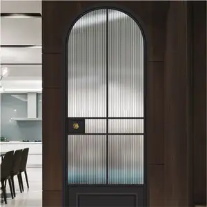 Bright French Style Double Glass Doors security doors Arched Pair Double Glazed French Doors