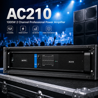 Amplificateur de puissance professionnel 2 canaux 1000W classe H 4/8 ohms, haut-parleur de subwoofer DJ haute puissance avec audio haute résolution