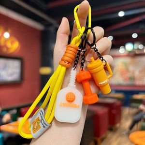 Nouveau porte-clés mousqueton de pickleball, impression numérique écologique, accessoire pendentif en caoutchouc 3D de haute qualité - Product Image 5