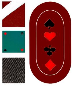 Tapis de jeu de cartes de poker Texas moderne de luxe en caoutchouc naturel portable antidérapant 180*90*0.2cm avec sac de transport <span class=keywords><strong>gratuit</strong></span> pour les jeux de casino - Product Image 6