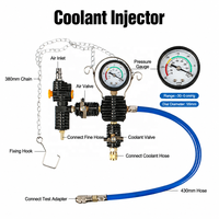 Kit Maestro de Prueba de Presión para Radiadores, 28 Piezas, Herramienta de Detección de Fugas del Sistema de Refrigeración, Herramientas de Reparación Automotriz