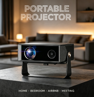 Projecteur rotatif HTP A3 LCD LED HD 400 ANSI Lumens 1080P avec moteur optique scellé pour entreprise, home cinéma et éducation