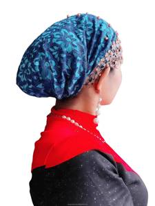Pañuelo Musulmán YASEEN para Mujer, con Cuentas y Decoración de Perlas y Encaje, Ecológico y Transpirable, Venta al Por Mayor - Product Image 4