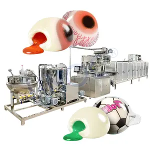 Tam otomatik 3D çok fonksiyonlu vitamin pektin jelatin nişasta jöle şeker üretim hattı sakızlı ayı yapma makinesi