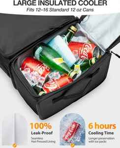 Organisateur de golf Marscamd pour coffre de voiture, glacière anti-affaissement, compartiment à chaussures ventilé, sac de rangement à 2 couches, accessoires compatibles avec les SUV - Product Image 3