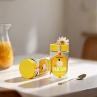Flacon en verre mat imprimé 100ml 120ml 140ml avec bouchon à vis hermétique pour compléments alimentaires, poudre de fruits et emballage de capsules