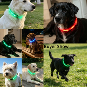 Electronic <b>Pet</b> LED Dog <b>Collar</b> Adjustable Flash Recharge <b>Pet</b> <b>Collars</b> Reflective LED <b>Collars</b> for Dogs Night Anti-Lost Dog Products - Product Image 6