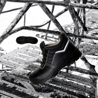 Nouvelles Chaussures de Sécurité en Microfibre Imperméables à Embout d'Acier, Bottes de Sécurité Confortables et Souples, Anti-Écrasement, Antistatiques, pour Usine