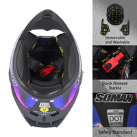 Casco de Motocicleta Integral con Certificación DOT, Doble Lente Abatible, Casco de Motocross con Visera Doble, Modular, para Adultos, Hombres, Cascos Para Motos