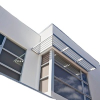 Auvent de toit en aluminium, verouillage de construction moderne