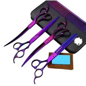 ASAP ABP-1417 Ciseaux de barbier en acier inoxydable pour droitiers, manche long, 26 dents, lame pointue pour la coiffure professionnelle - Product Image 1