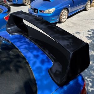 Subaru Rear Wing Spoiler Piano <b>Black</b> Carbon Fiber Texture ABS For Impreza WRX STI 2002-2006 - Product Image 2