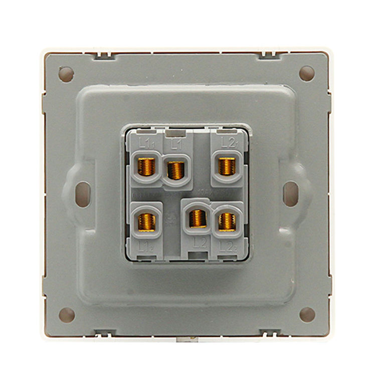 UK Standard Pc Plate 1 Way 2 Way 2 Gang Outlets Wall Switches and Sockets Electrical for House