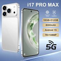 Smartphone Android Shengyouyuan A17 Pro avec écran OLED HD 7,3 pouces 120 Hz, processeur Octa Core, 16+512 Go, appareil photo arrière 108 MP, 5G LTE, batterie 8000 mAh, double SIM