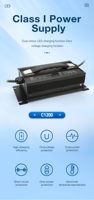 Chargeur rapide intelligent C1200 DC/AC pour nettoyeur haute pression électrique et aspirateur de tapis, batterie lithium 67.2V 71.4V 84V 87.6V