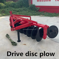 Charrue à disques montée sur tracteur, outil agricole robuste, charrue à disques à entraînement par prise de force, 7 disques