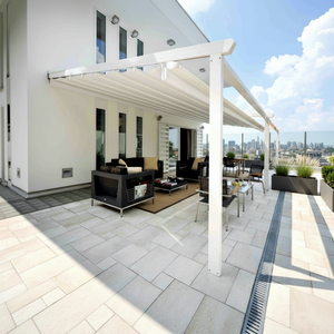 פרגולה מאלומיניום במחיר מפעל, פרגולה חיצונית מאלומיניום, פרגולה נפתחת, פרגולה ממונעת - Product Image 1