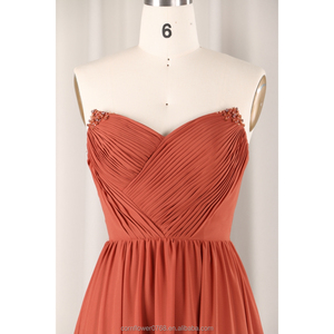 Đa-Cách Chuyển Đổi Phụ Nữ Tuyệt Đẹp Mùa Hè Ăn Mặc Gỉ Red A-Line Không Tay Thanh Lịch Voan Đám Cưới Bên Buổi Tối Phù Dâu - Product Image 4