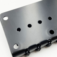 Pont de guitare en métal à roulement à billes 78 mm, argent/noir, pour guitare électrique 6 cordes, avec plaque d'accordage pour enfants