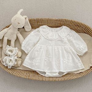 Vestito Tutina Principessa Jacquard Primaverile per Neonata, per Festa del Primo Mese e Cento Giorni - Product Image 6